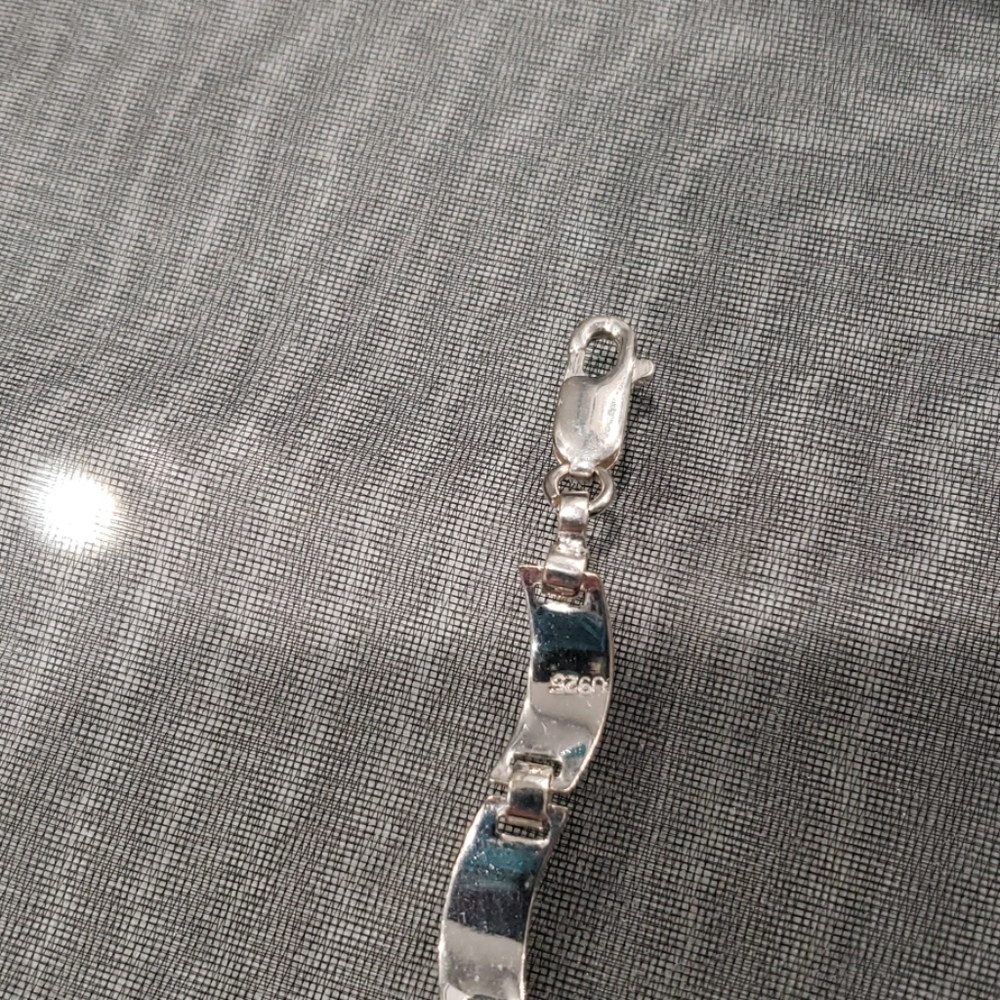 Vintage Solid Sterling Silver Bracelet - image 3